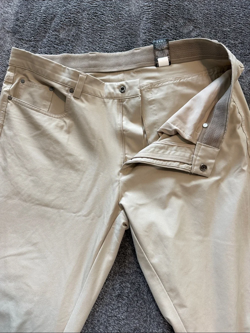 Greg Norman Collection Khaki Straight-Leg Pants